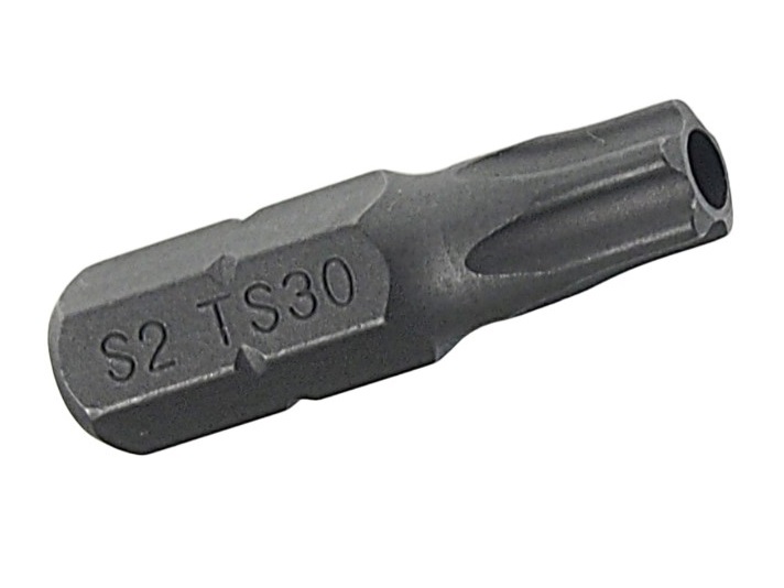 Вставка 1/4"DR 5-гранная TORX с отверствием TS30Hх25мм JTC