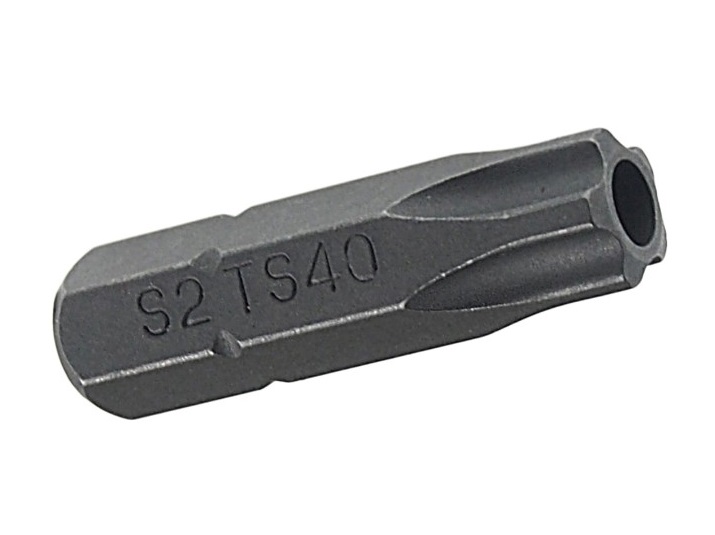 Вставка 1/4"DR 5-гранная TORX с отверствием TS40Hх25мм JTC