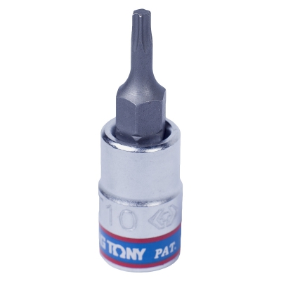 KING TONY Насадка (бита) торцевая 1/4", TORX T10, L = 37 мм