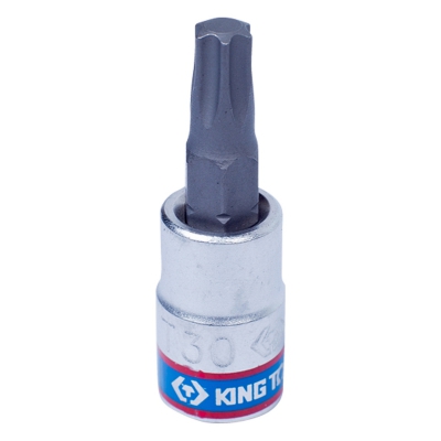 KING TONY Насадка (бита) торцевая 1/4", TORX T30, L = 37 мм