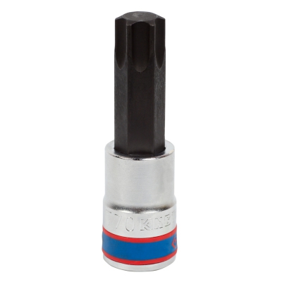 KING TONY Насадка (бита) торцевая 1/2", TORX, T70, L = 80 мм