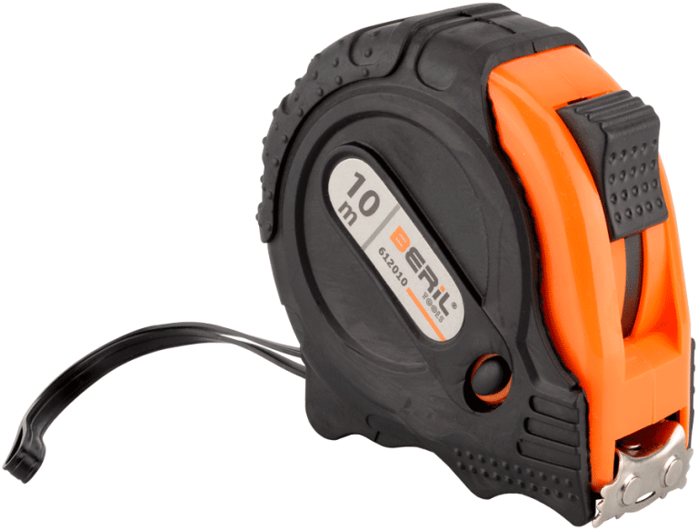 Рулетка 10м (обрезиненый корпус) BERIL