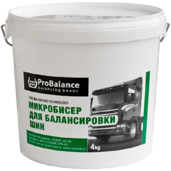 Гранулы для балансировки колес Probalance 4 КГ ROSSVIK