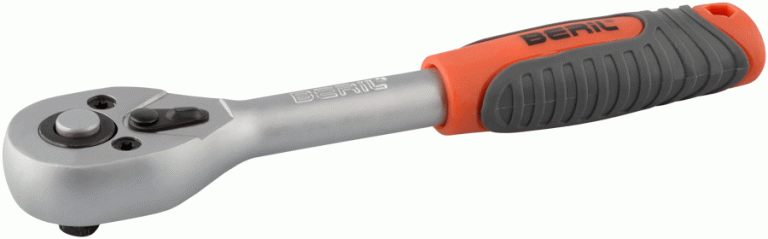 Трещотка 1/4 DR (L=150mm, 45 зубцов, 8град) BERIL