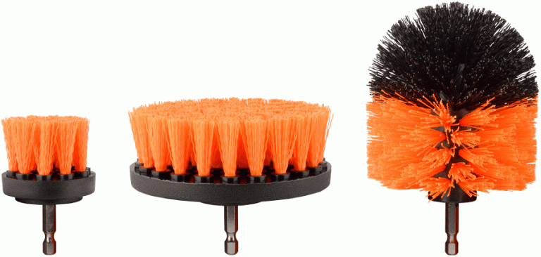 Набор щеток нейлоновых для дрели 3шт (D-50/80/130, хвостовик 1/4 HEX) АвтоDело