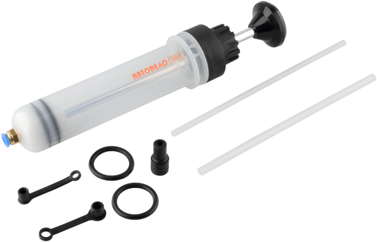 Шприц маслозаливной 200 мл (прозрачный РЕ, гибкая трубка) АвтоDело