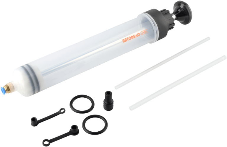 Шприц маслозаливной 500 мл (прозрачный РЕ, гибкая трубка) АвтоDело