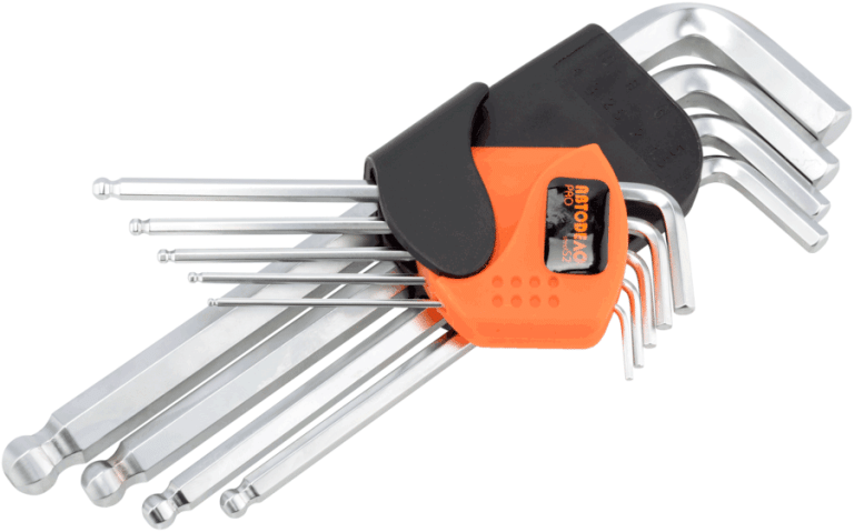 набор Г-обр. шестигр. 9ч (1.5-10mm; S2; удлинённые; с шаром) АвтоDело PRO (39370)