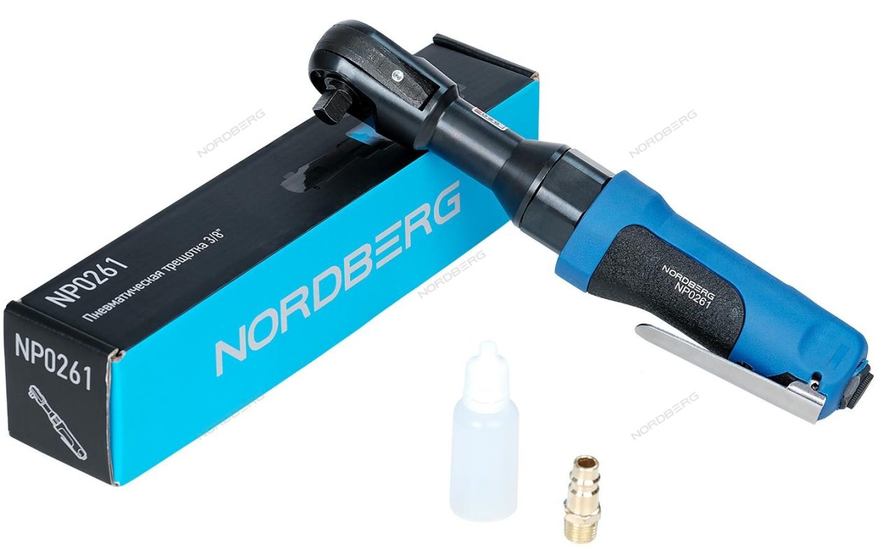 Пневматическая трещотка 3/8", 88 Нм Nordberg