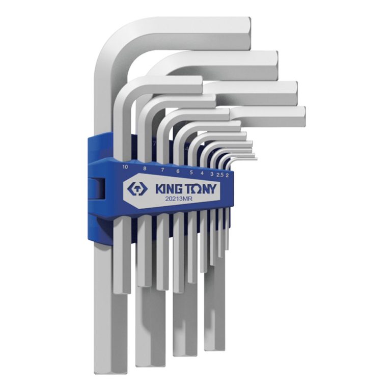 KING TONY Набор Г-образных шестигранников 2-19 мм, 13 предметов