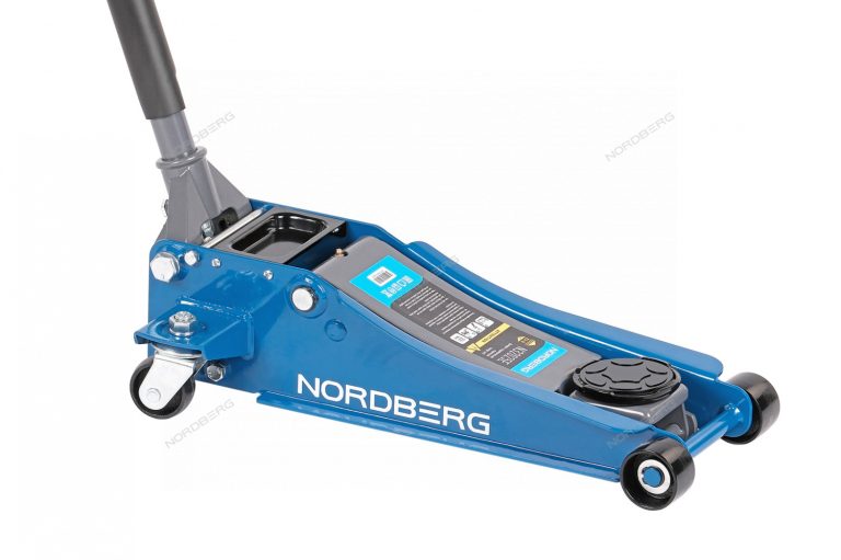 Домкрат подкатной 2,5 т с резиновой насадкой Nordberg