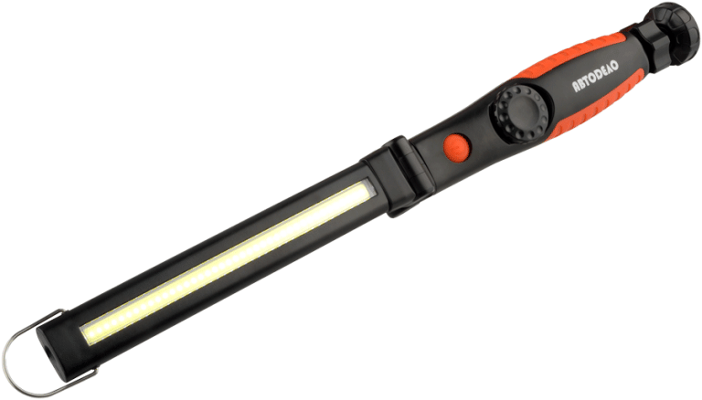 Фонарь светодиодный инспекционный поворотный 5W COB+3W LED, 400Lm, Li-ion 2000mAh (АвтоDело)